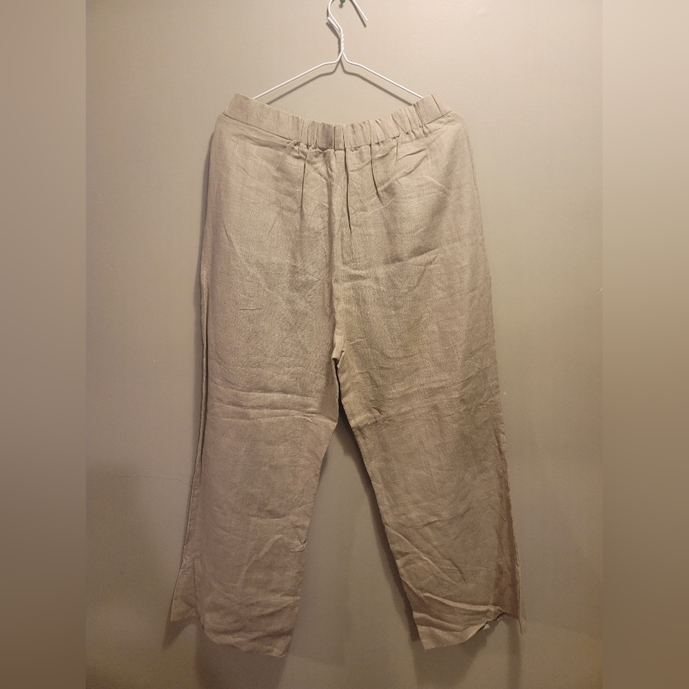 Biscote Taupe/Light Brown/Cream Trousers - Picture 7 of 9